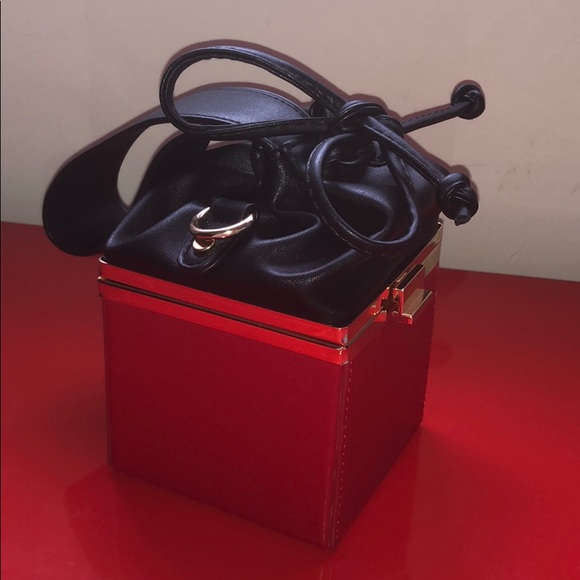 n/a Handbags - Square Faux Leather Clutch